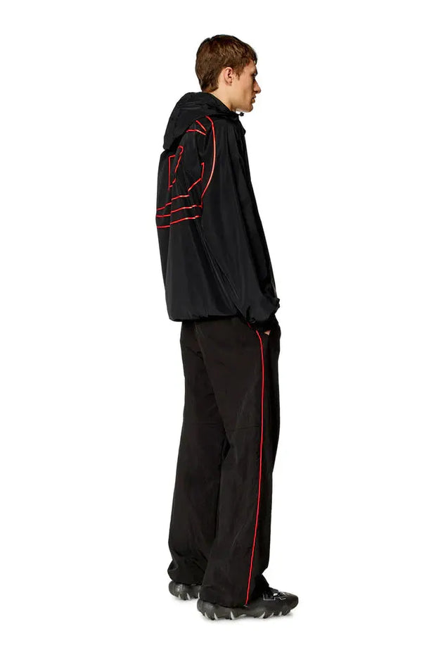 Windbreaker with shiny Oval D print Diesel