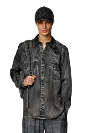 Fluid shirt with denim print Diesel