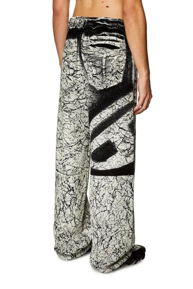Track pants with cracked coating Diesel