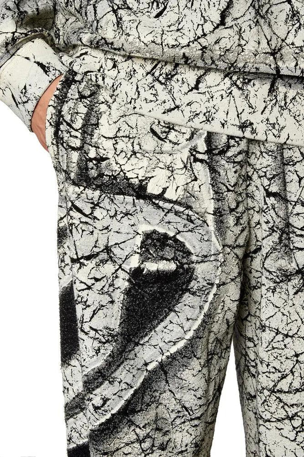 Track pants with cracked coating Diesel