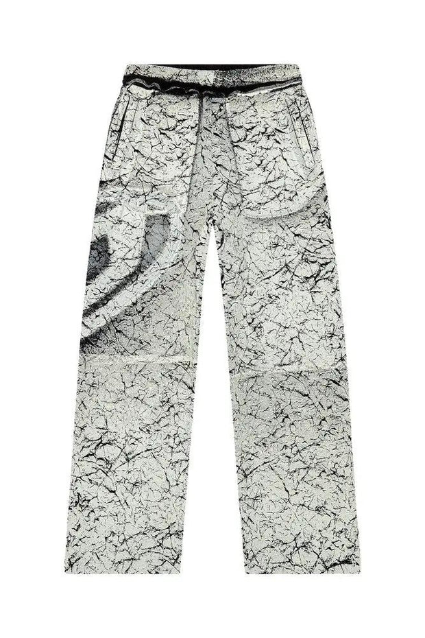 Track pants with cracked coating Diesel