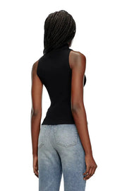 Ribbed-knit turtleneck top Diesel