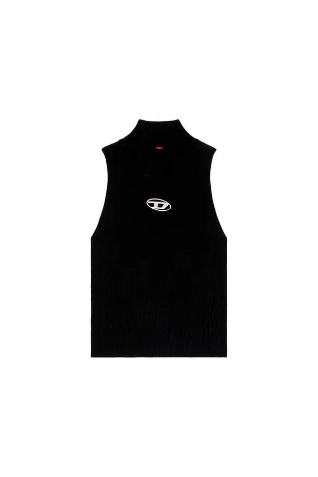 Ribbed-knit turtleneck top Diesel