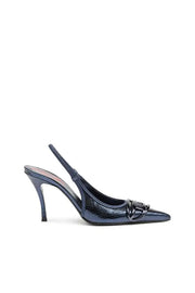 D-Venus Sb - Patent snake-effect slingback pumps Diesel