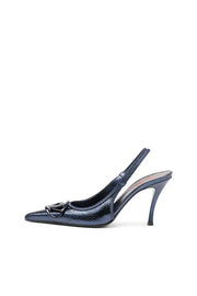 D-Venus Sb - Patent snake-effect slingback pumps Diesel