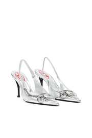 D-Venus Sb - Patent snake-effect slingback pumps Diesel