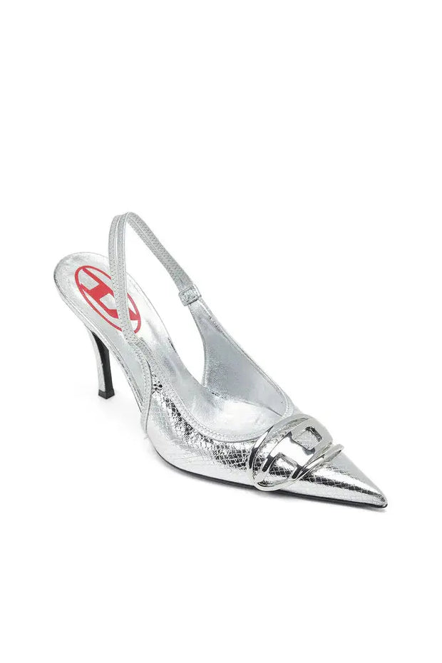 D-Venus Sb - Patent snake-effect slingback pumps Diesel