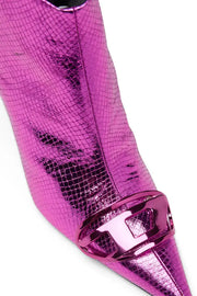 D-Venus-Patent snake-effect ankle boots Diesel