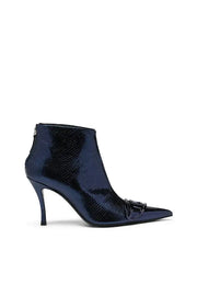 D-Venus-Patent snake-effect ankle boots Diesel