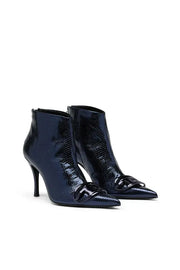 D-Venus-Patent snake-effect ankle boots Diesel