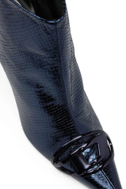 D-Venus-Patent snake-effect ankle boots Diesel