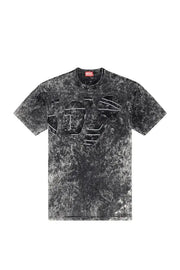 Oval D T-shirt in marble jersey Diesel
