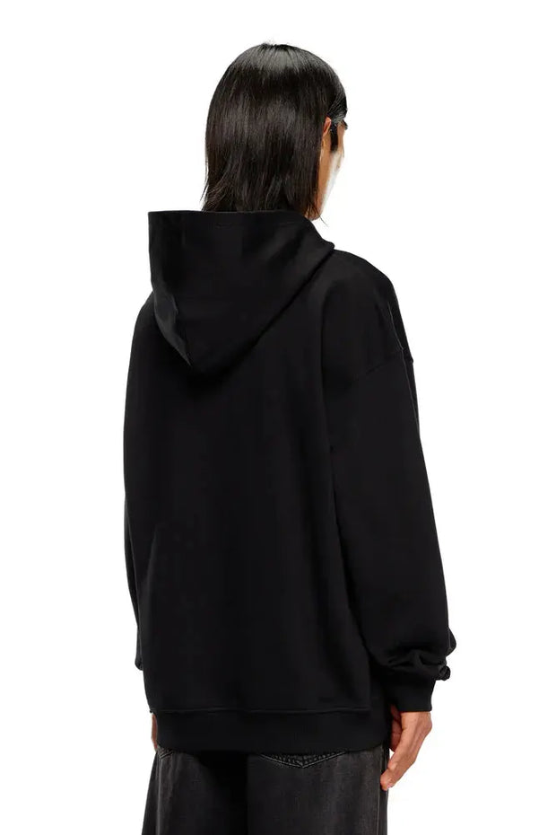 Hoodie with D logo patch Diesel