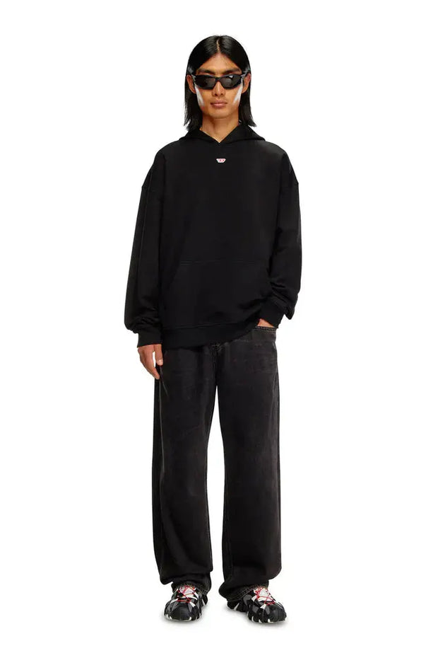 Hoodie with D logo patch Diesel