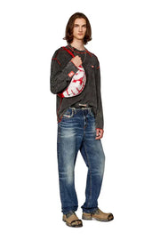 Rave Beltbag X - Belt bag in logo-printed fabric Diesel