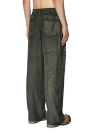 Trompe l'oeil trousers with military print Diesel