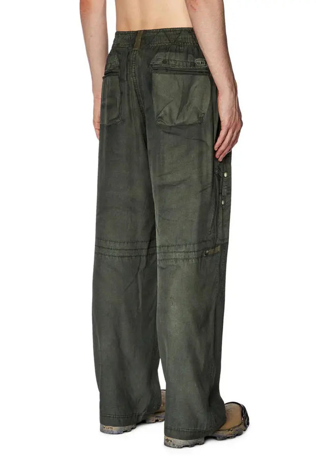Trompe l'oeil trousers with military print Diesel