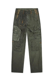 Trompe l'oeil trousers with military print Diesel