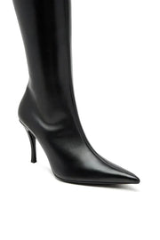 D-Venus-Leather boots with oval D plaque Diesel